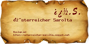 Österreicher Sarolta névjegykártya